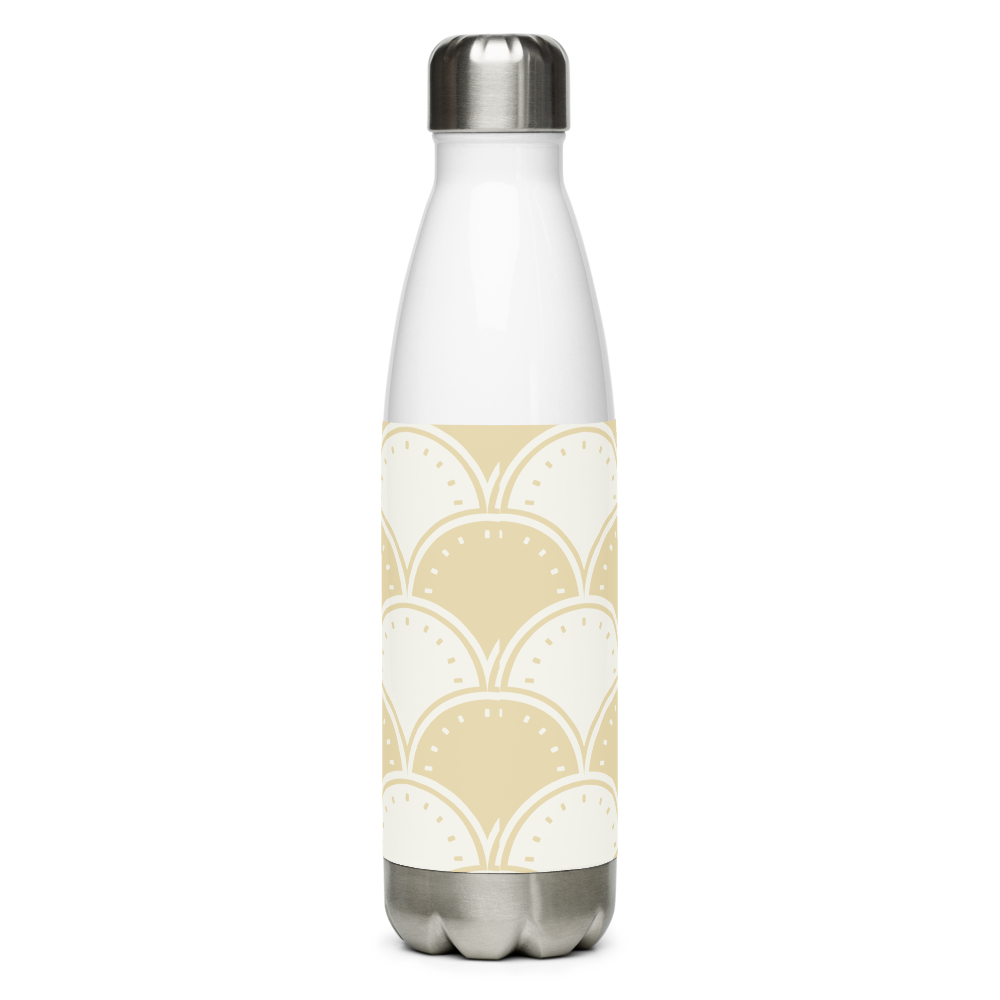 Ocean's Yellow Waves Stainless steel water bottle