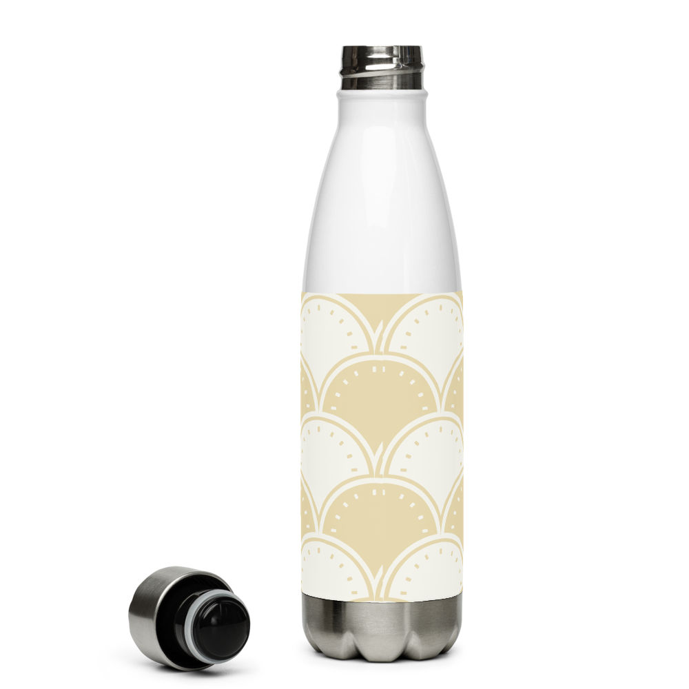 Ocean's Yellow Waves Stainless steel water bottle