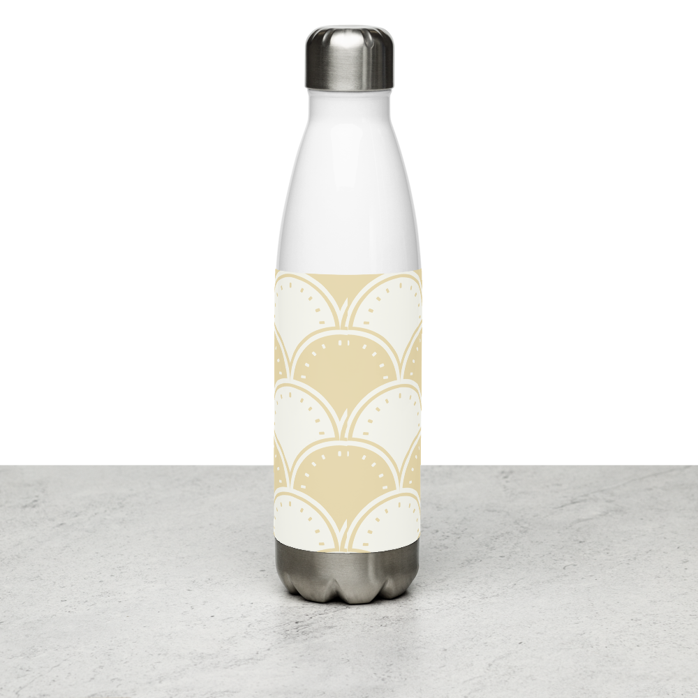 Ocean's Yellow Waves Stainless steel water bottle