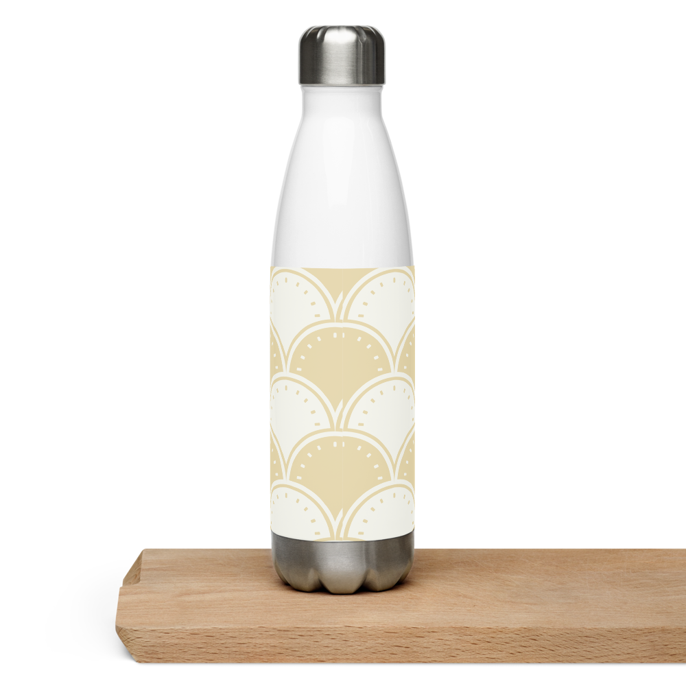 Ocean's Yellow Waves Stainless steel water bottle