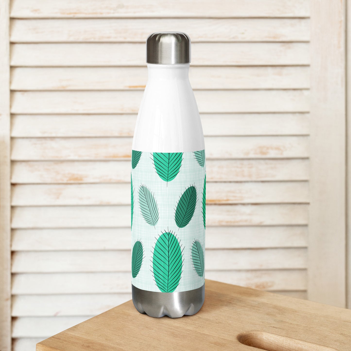 Nature's Leaves Stainless steel water bottle