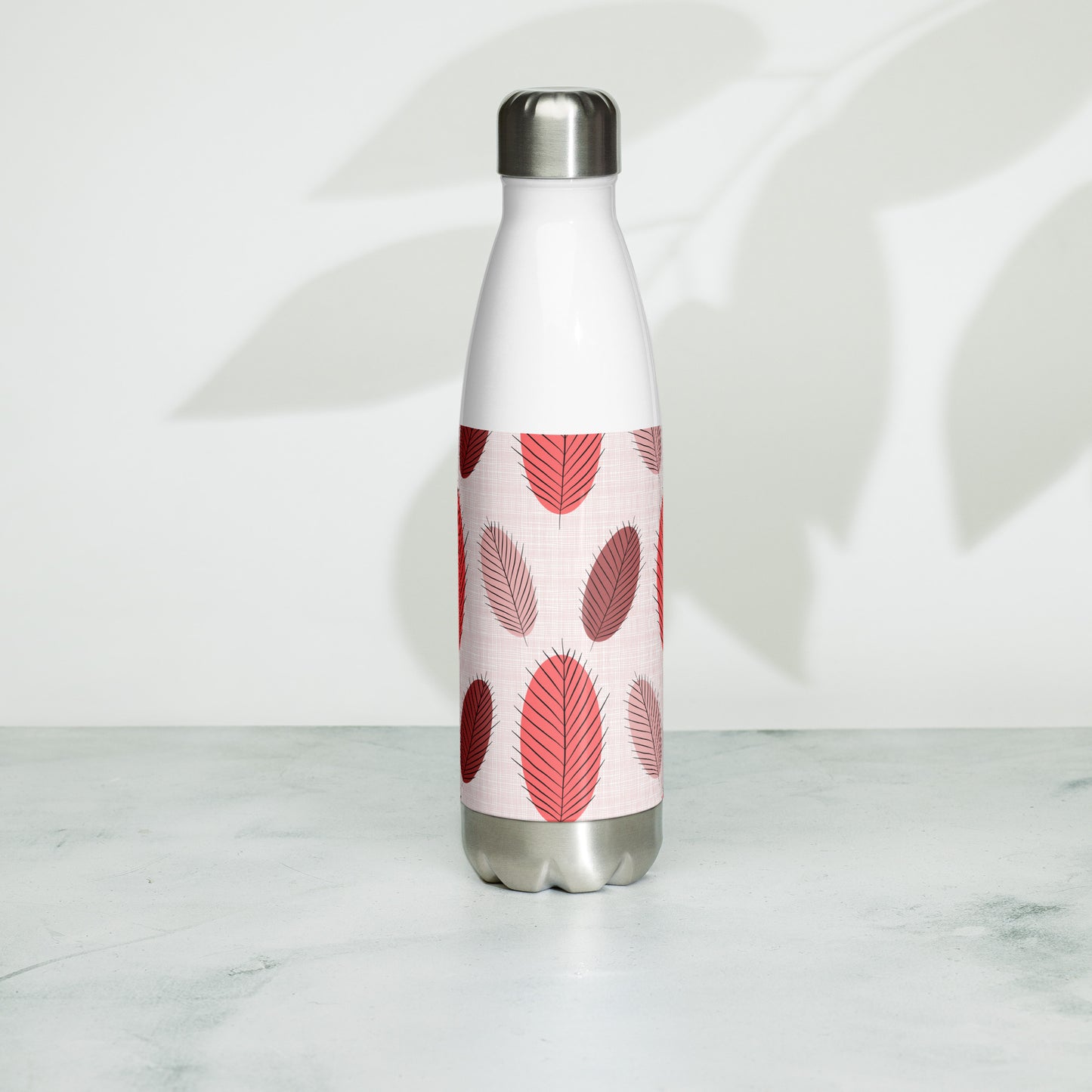 Nature's Leaves Stainless steel water bottle