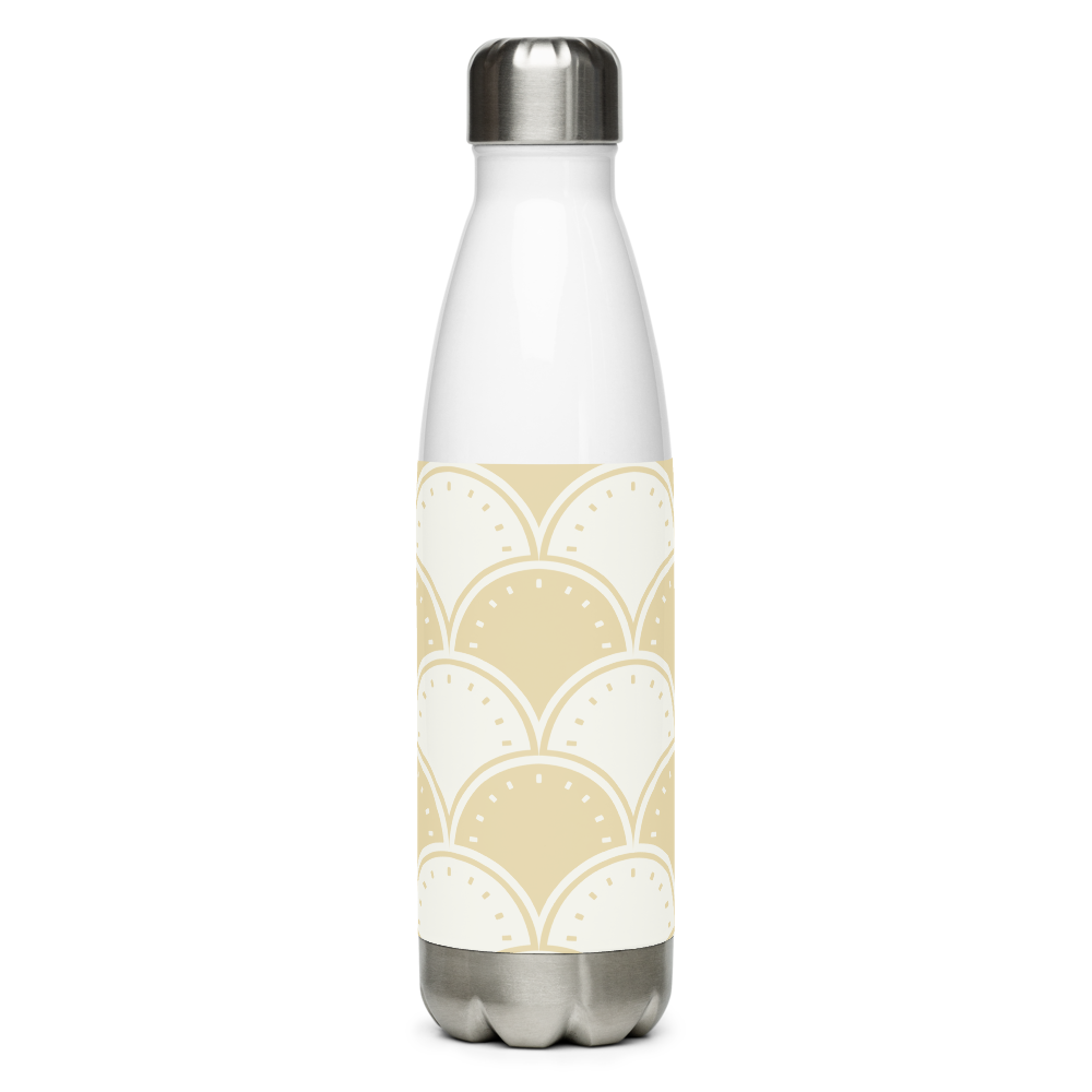 Ocean's Yellow Waves Stainless steel water bottle