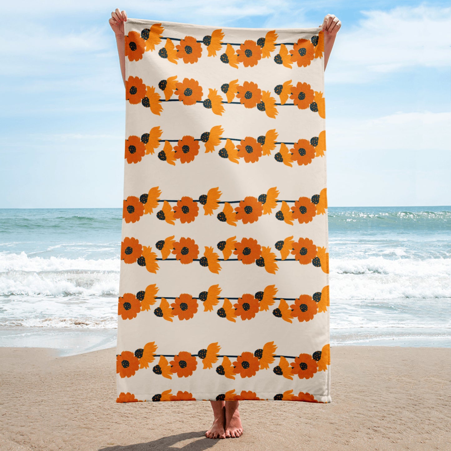 Golden Sunflower Towel