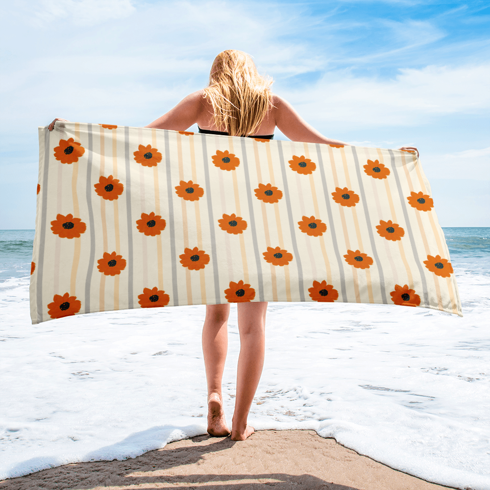 Golden Sunflower Towel