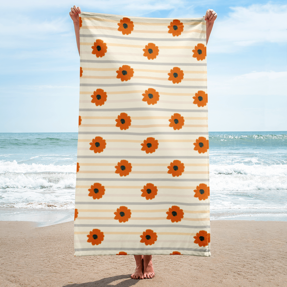 Golden Sunflower Towel