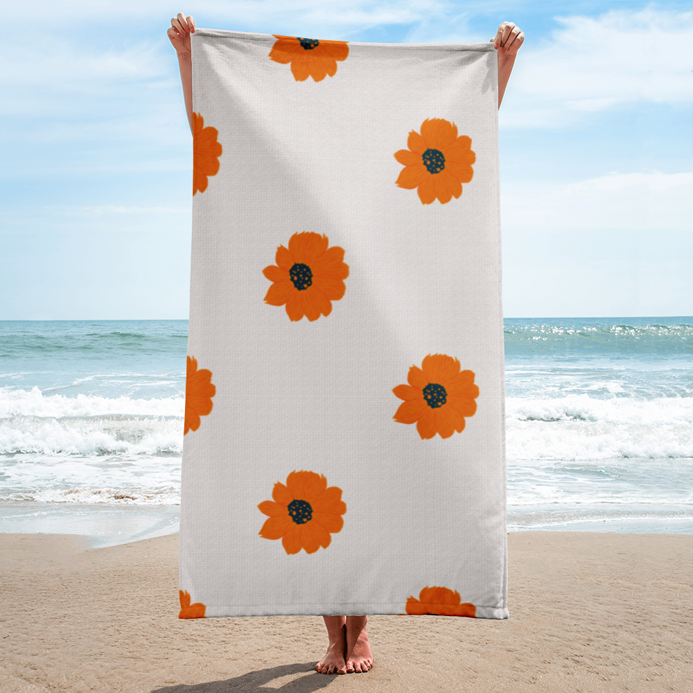 Golden Sunflower Towel