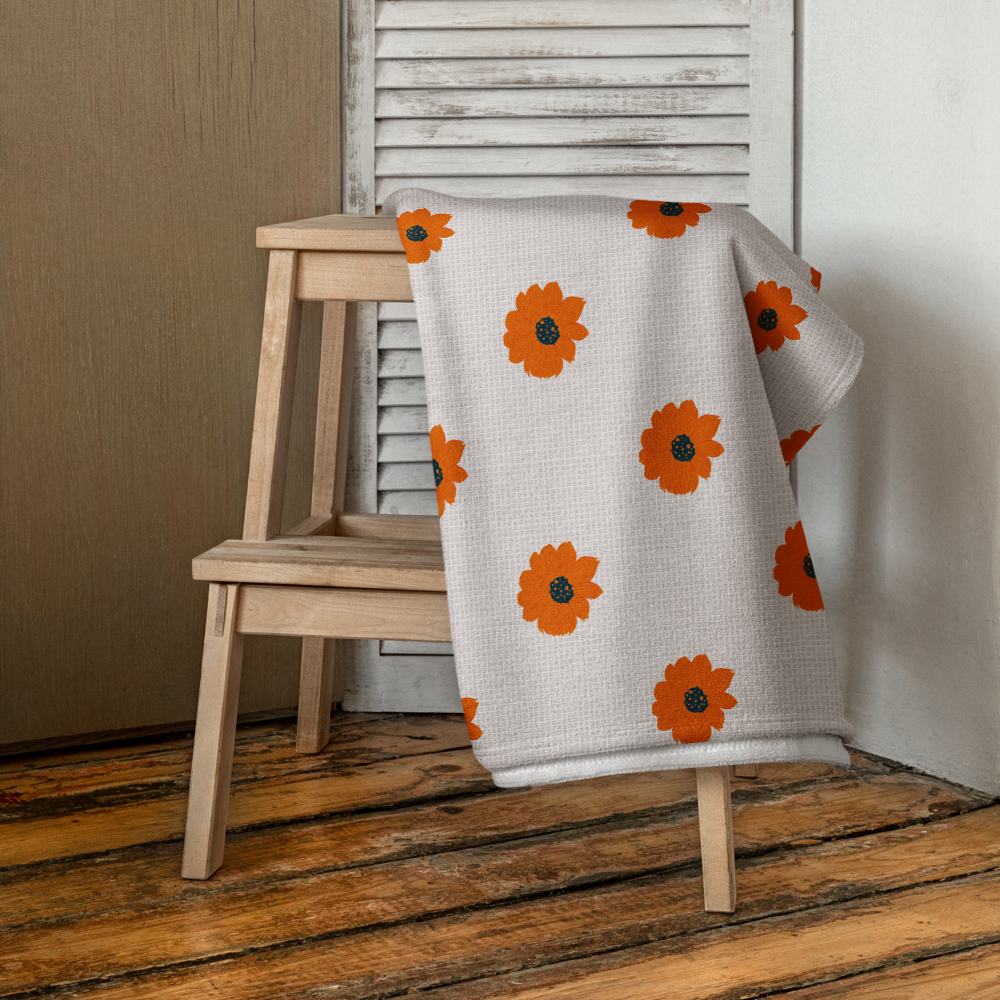 Golden Sunflower Towel