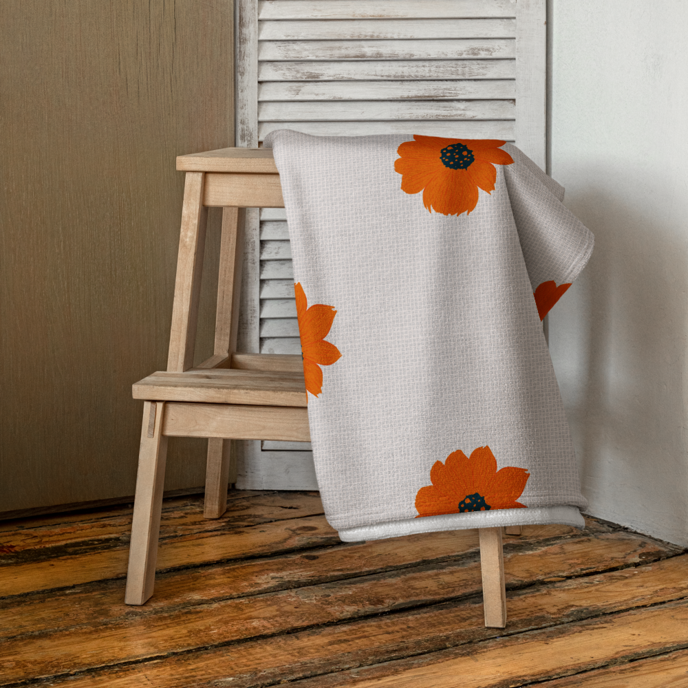 Golden Sunflower Towel