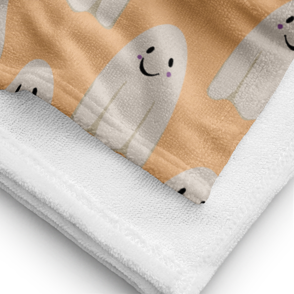 Halloween Ghosts Orange - Towel