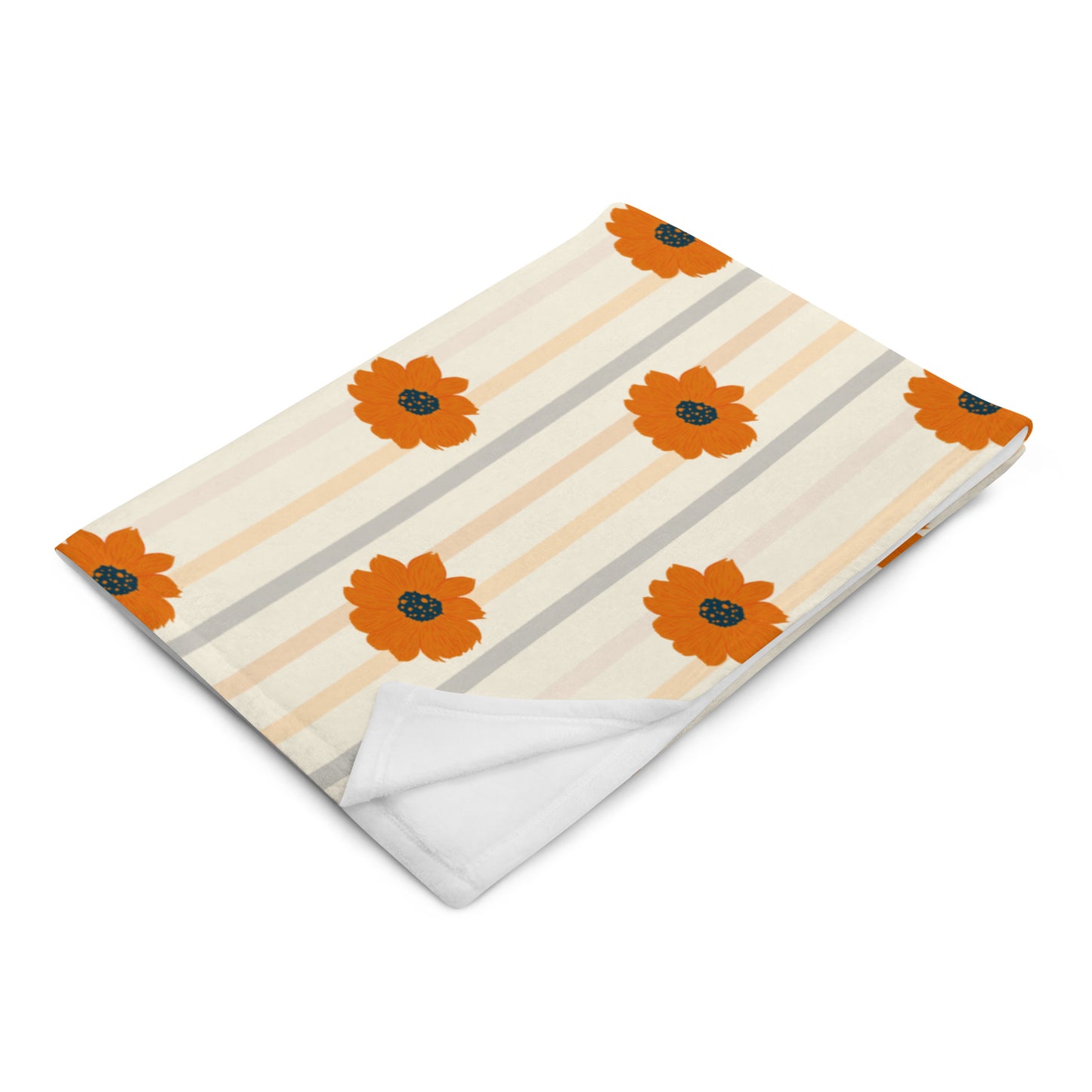 Golden Sunflower Throw Blanket