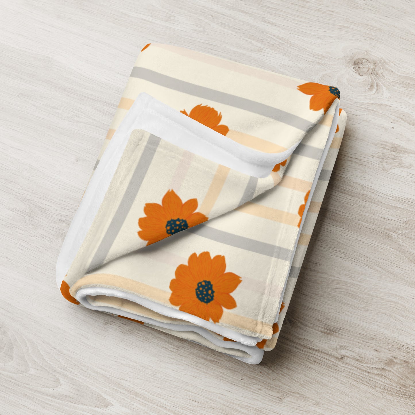 Golden Sunflower Throw Blanket