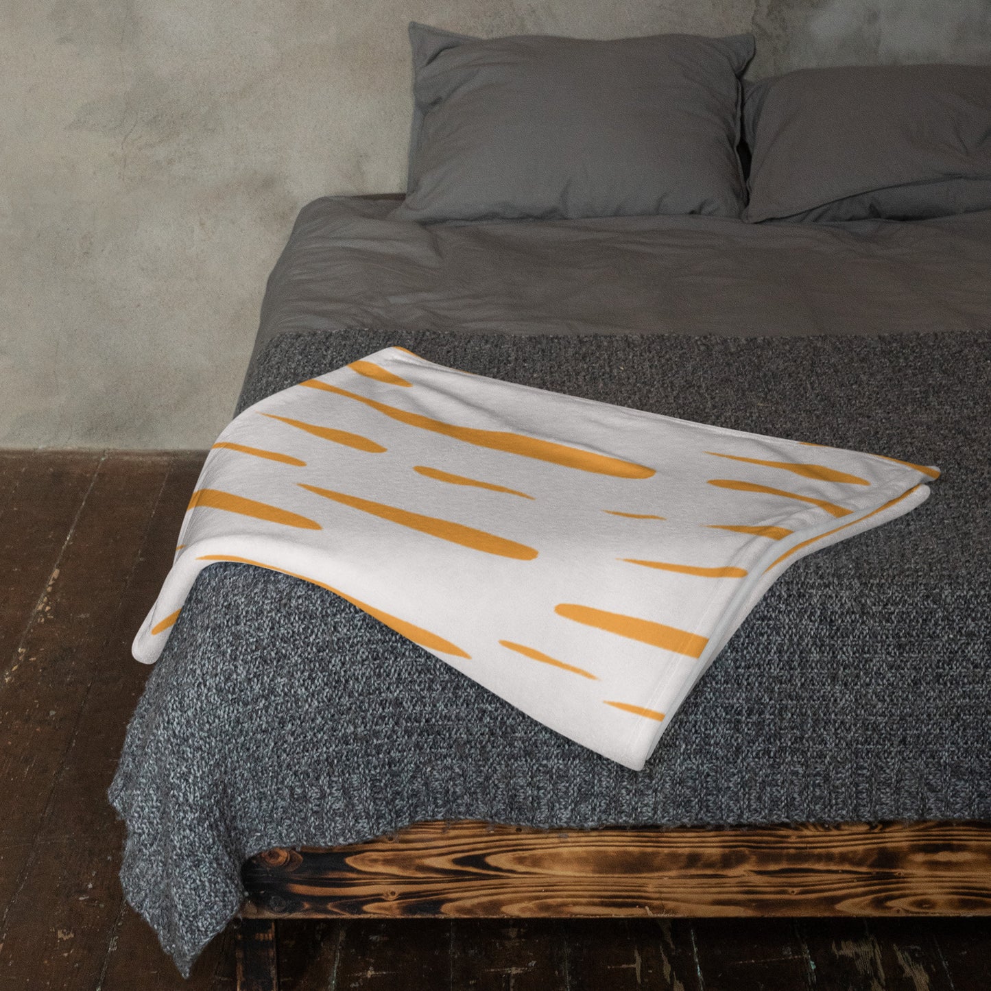 Golden Sunflower Throw Blanket