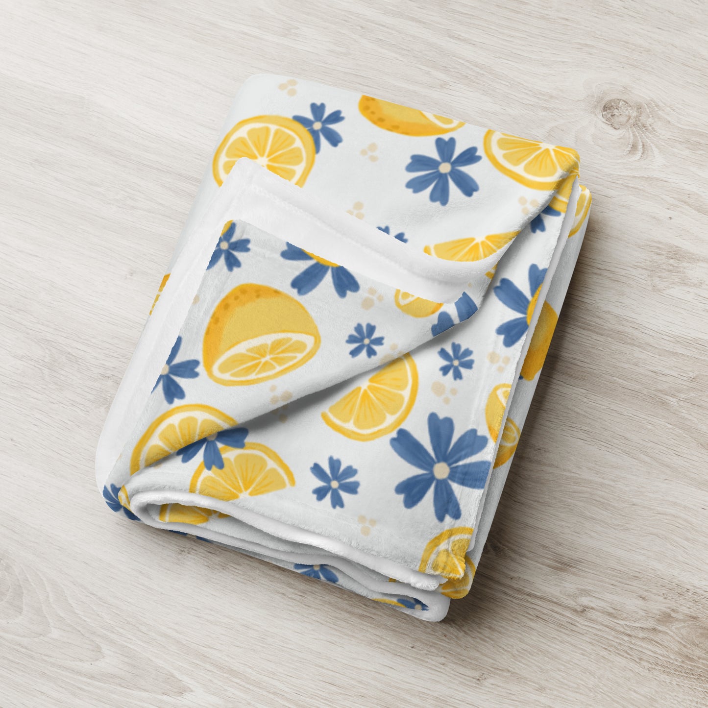 Lemon Joy Throw Blanket