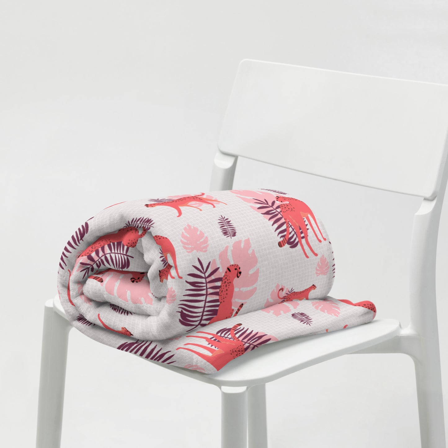 Leafy Roar Throw Blanket