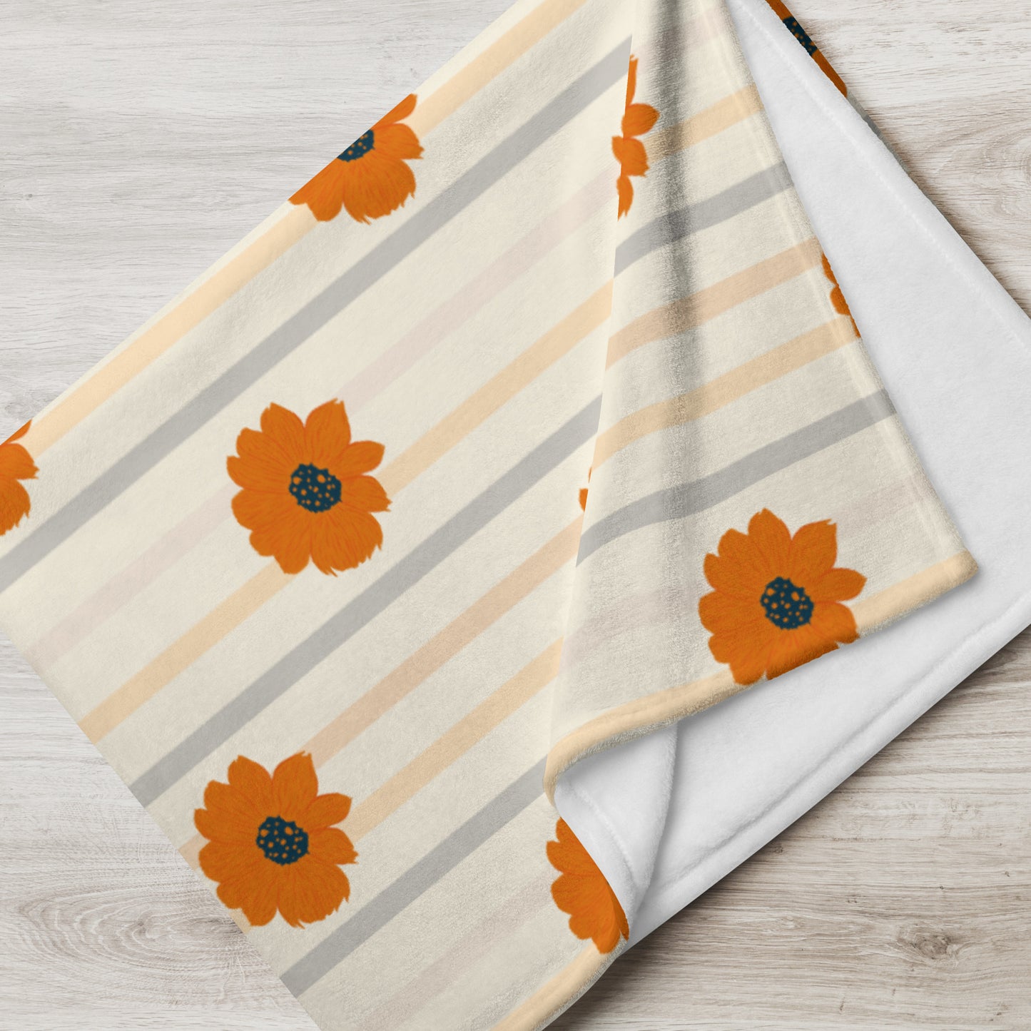 Golden Sunflower Throw Blanket