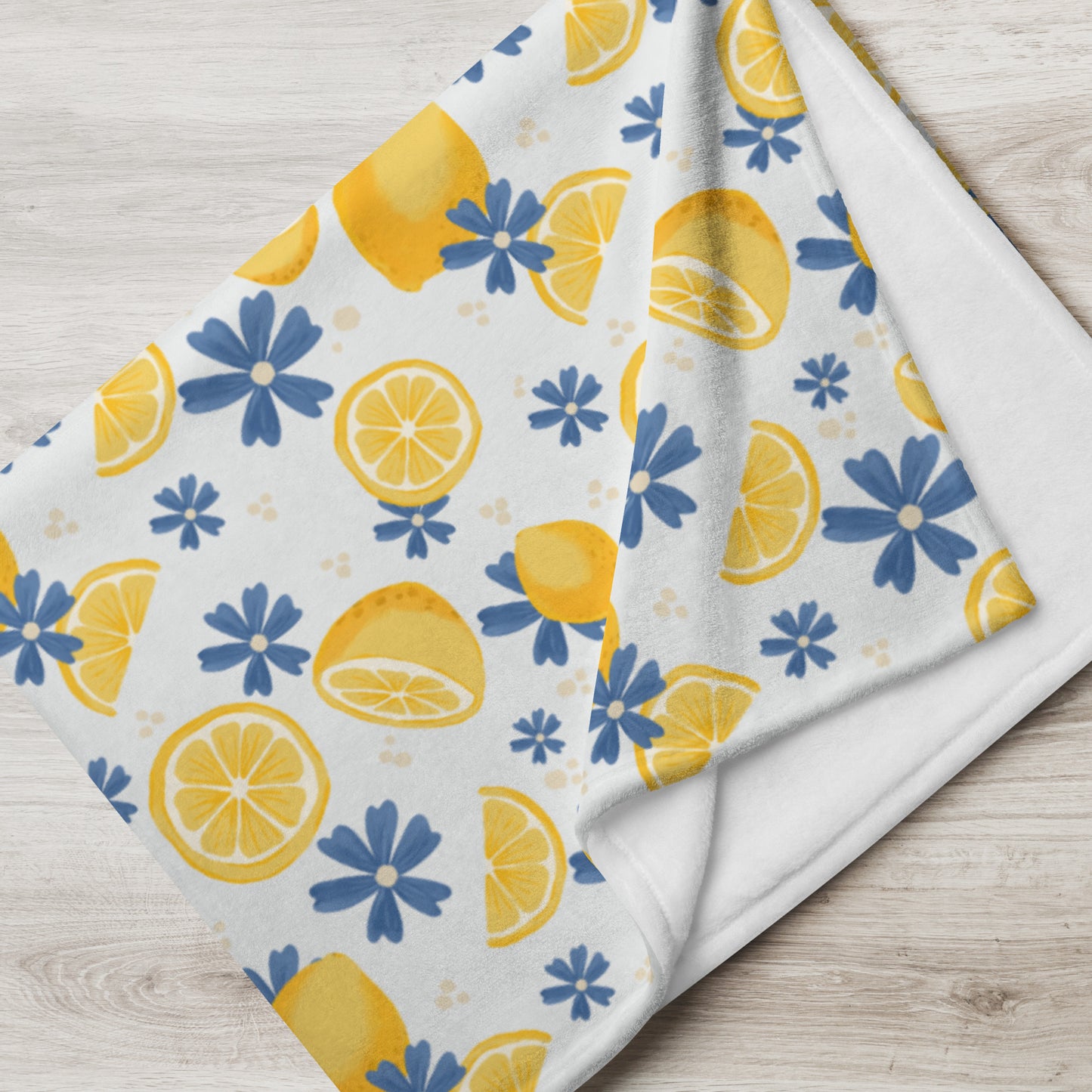 Lemon Joy Throw Blanket