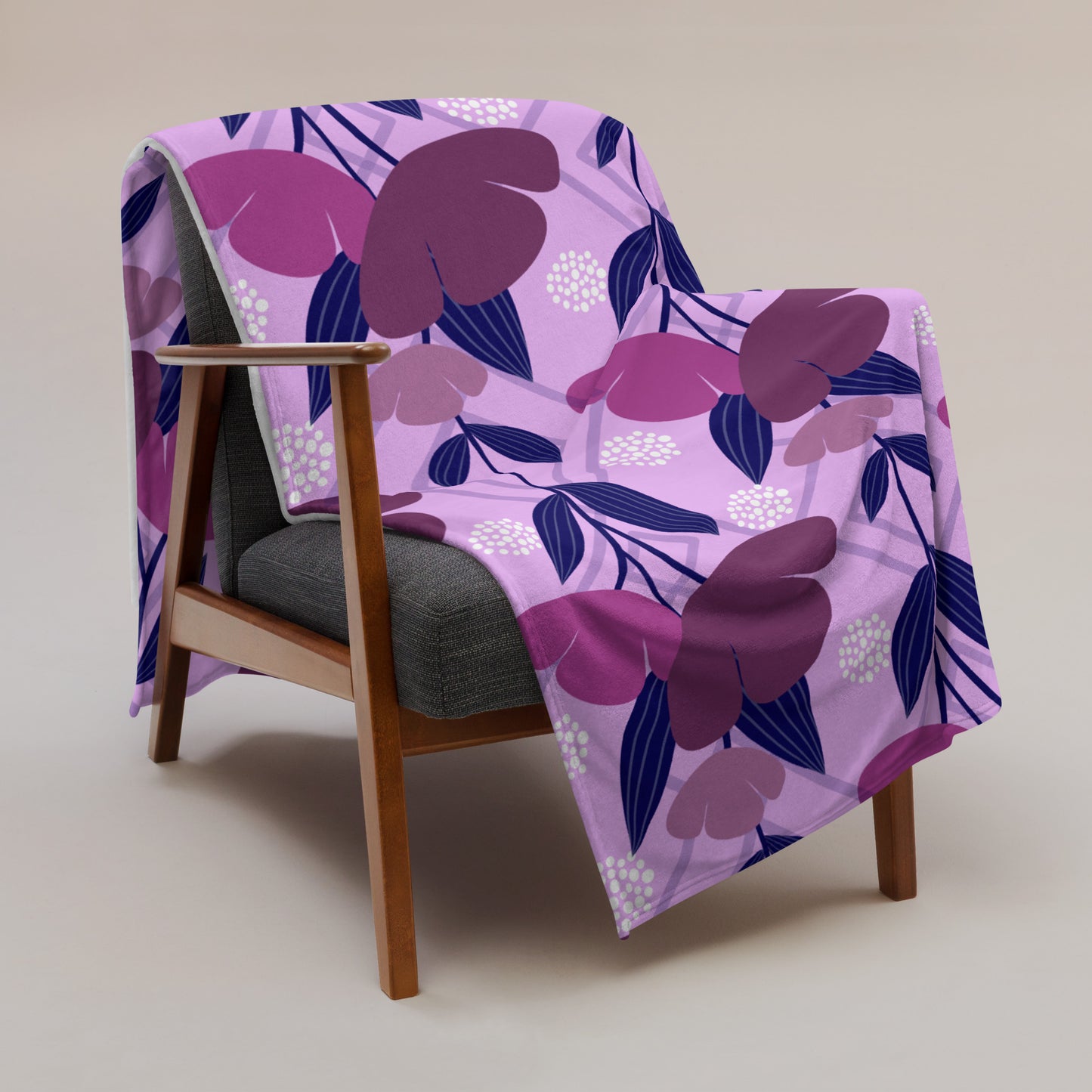 Floral Oasis Throw Blanket