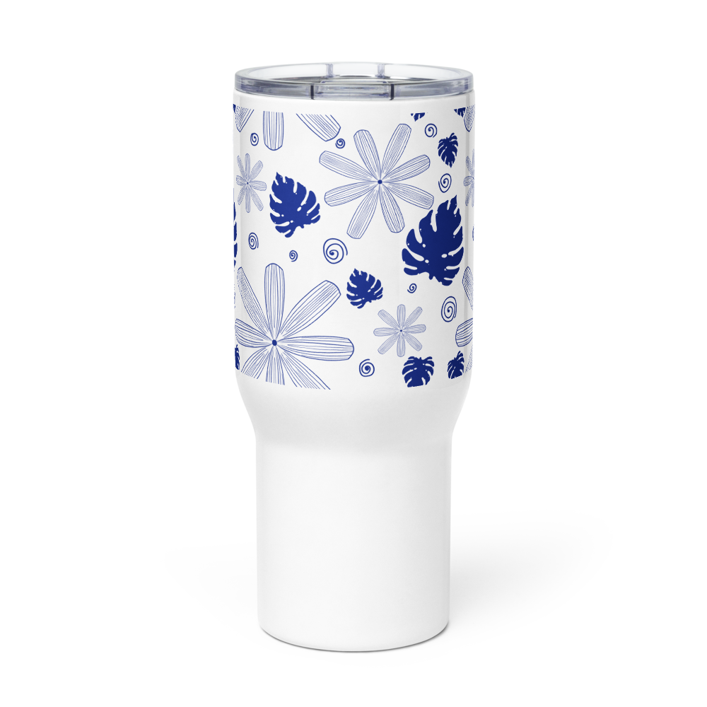 Bloom and Grow Travel mug with a handle