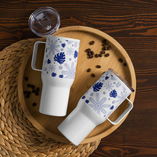 Taza de viaje Bloom and Grow con asa