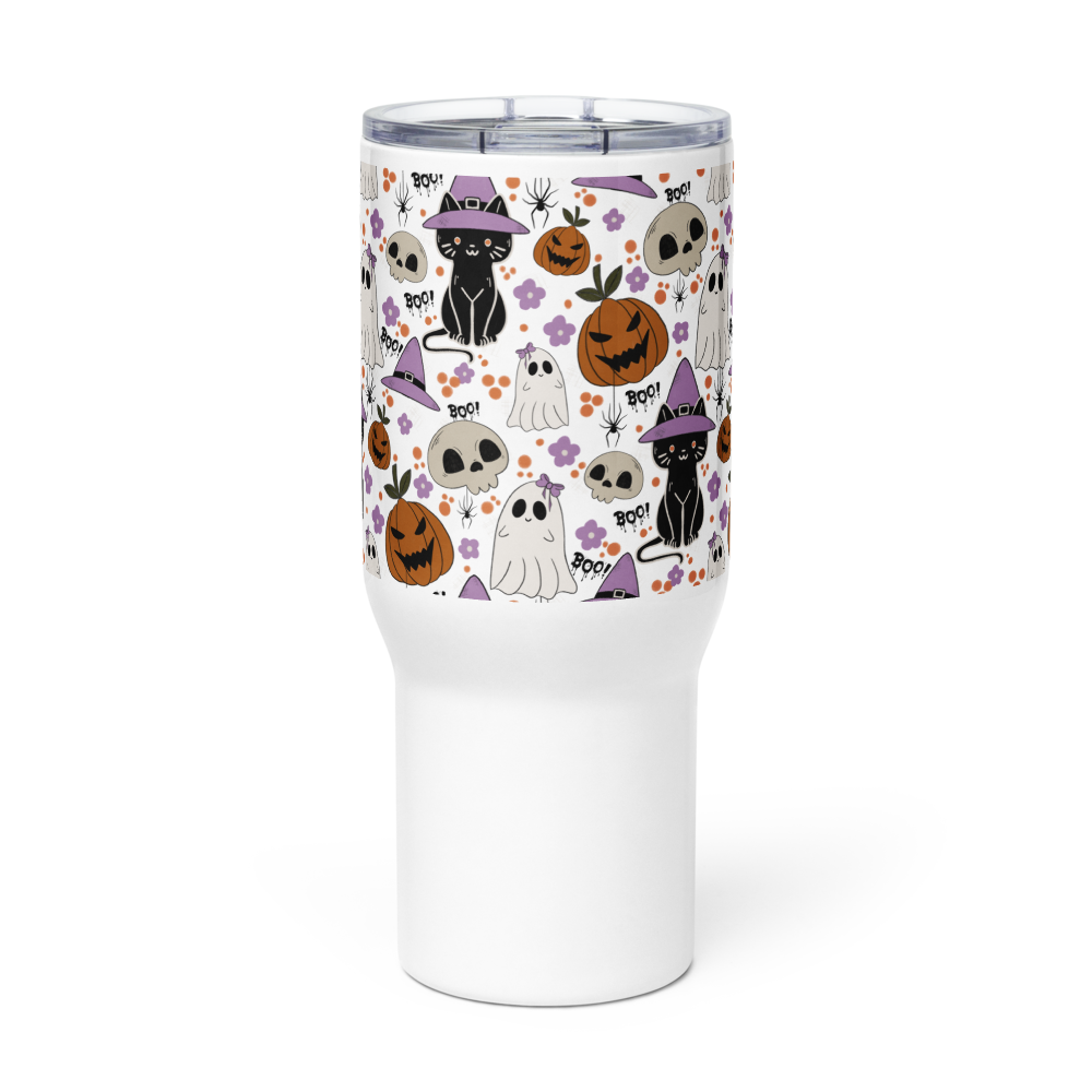 Halloween Vibe Travel mug with a handle