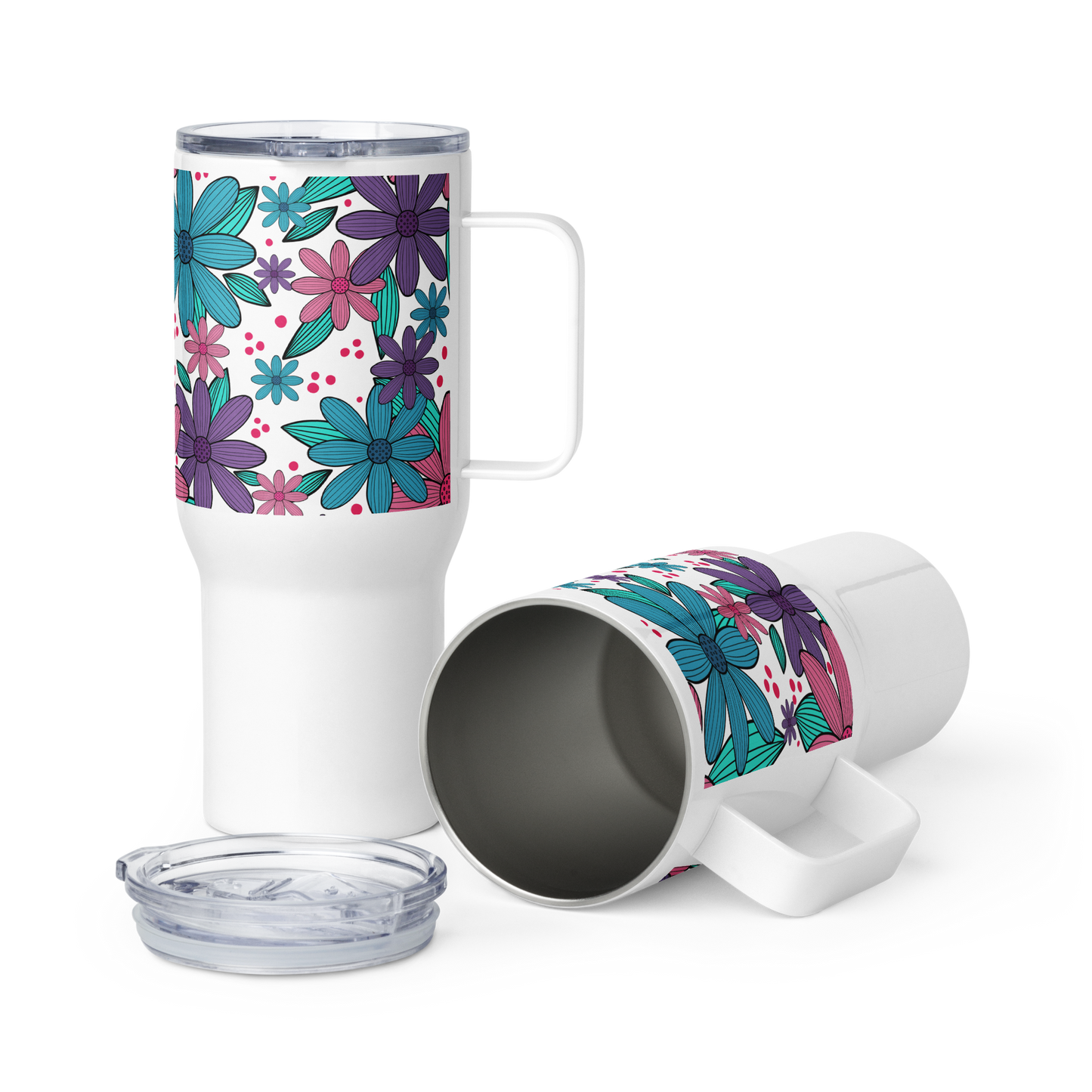 Botanical Arena Travel mug with a handle