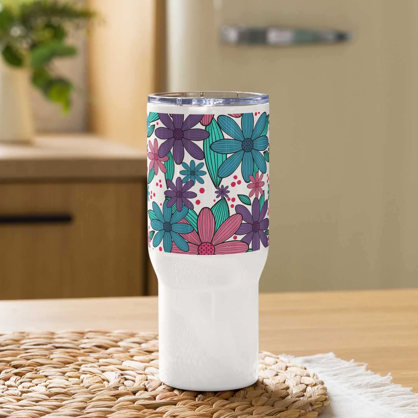 Botanical Arena Travel mug with a handle