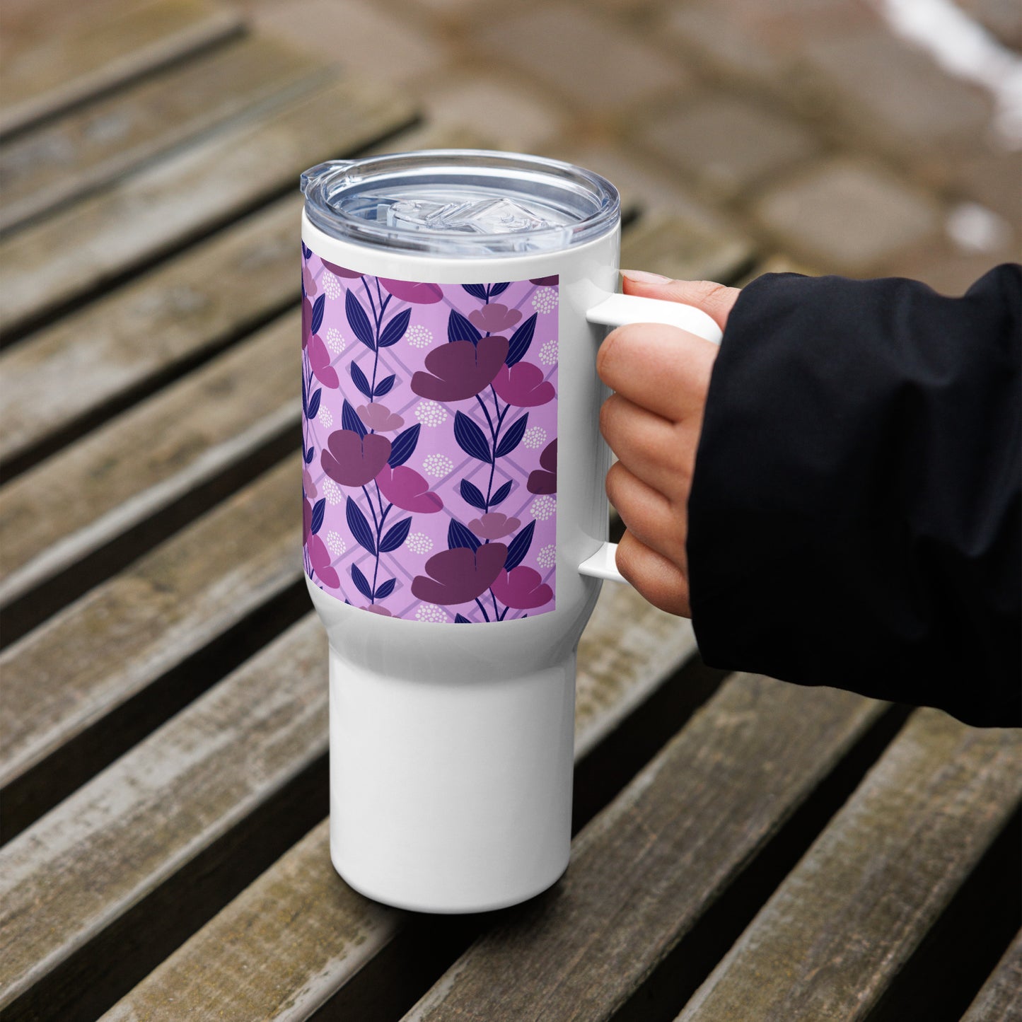 Floral Oasis Travel Mug