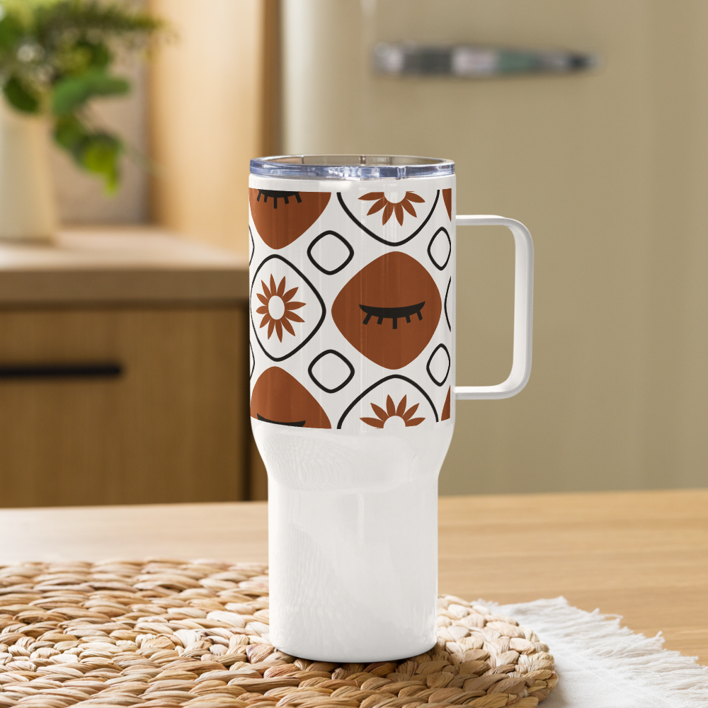 Shapes in Sight Travel mug with a handle