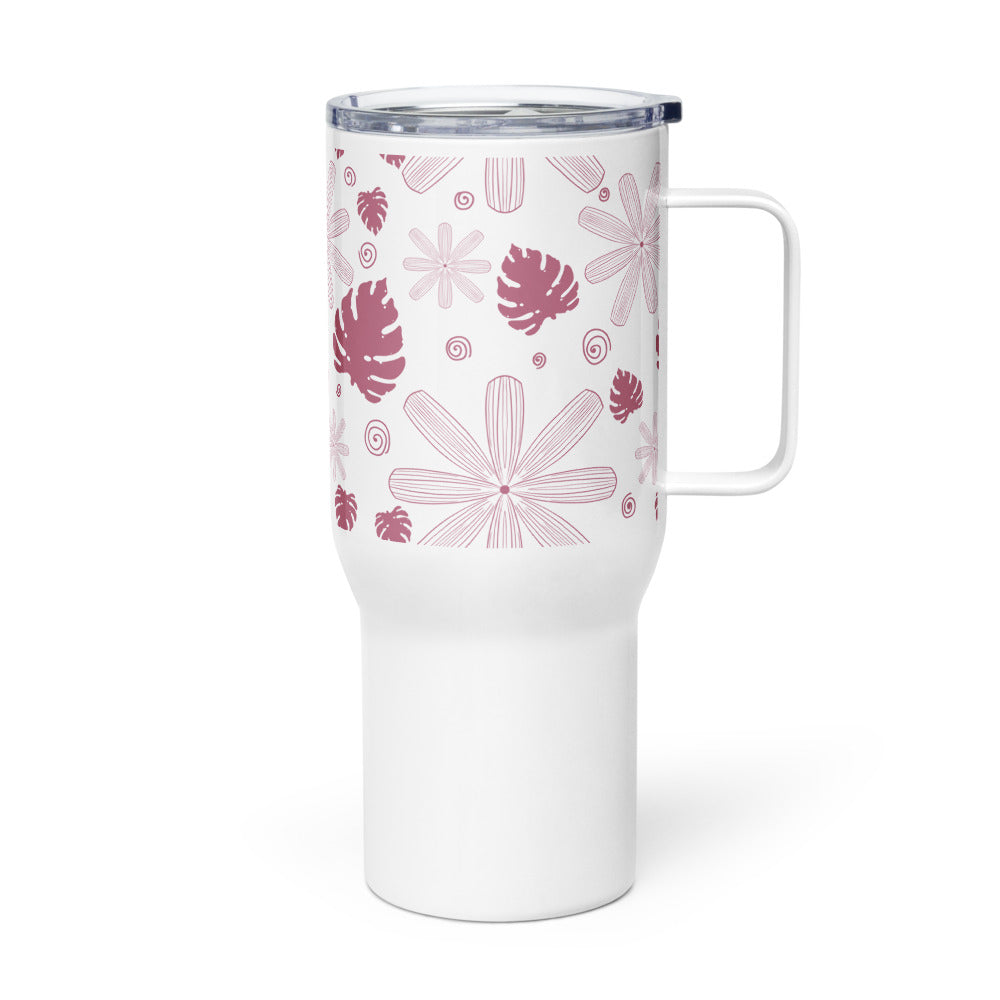 Bloom and Grow Travel mug with a handle