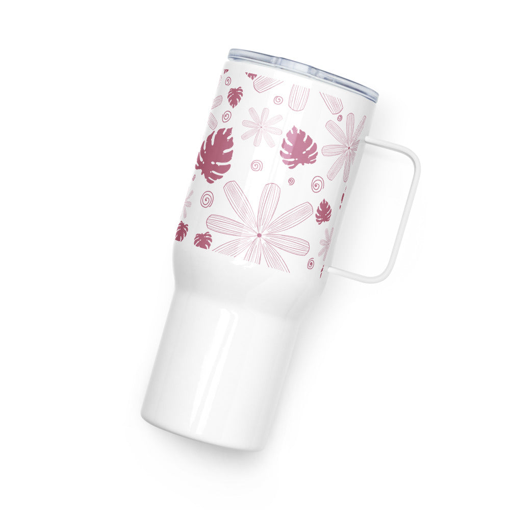 Bloom and Grow Travel mug with a handle