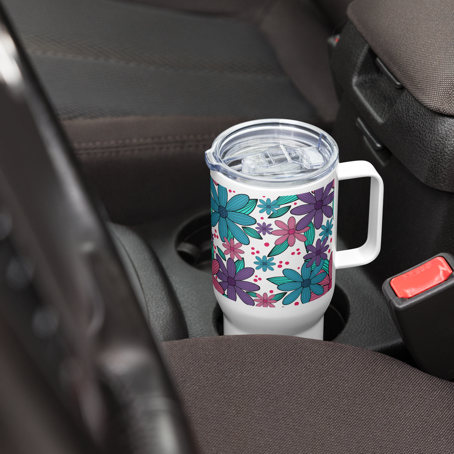 Botanical Arena Travel mug with a handle