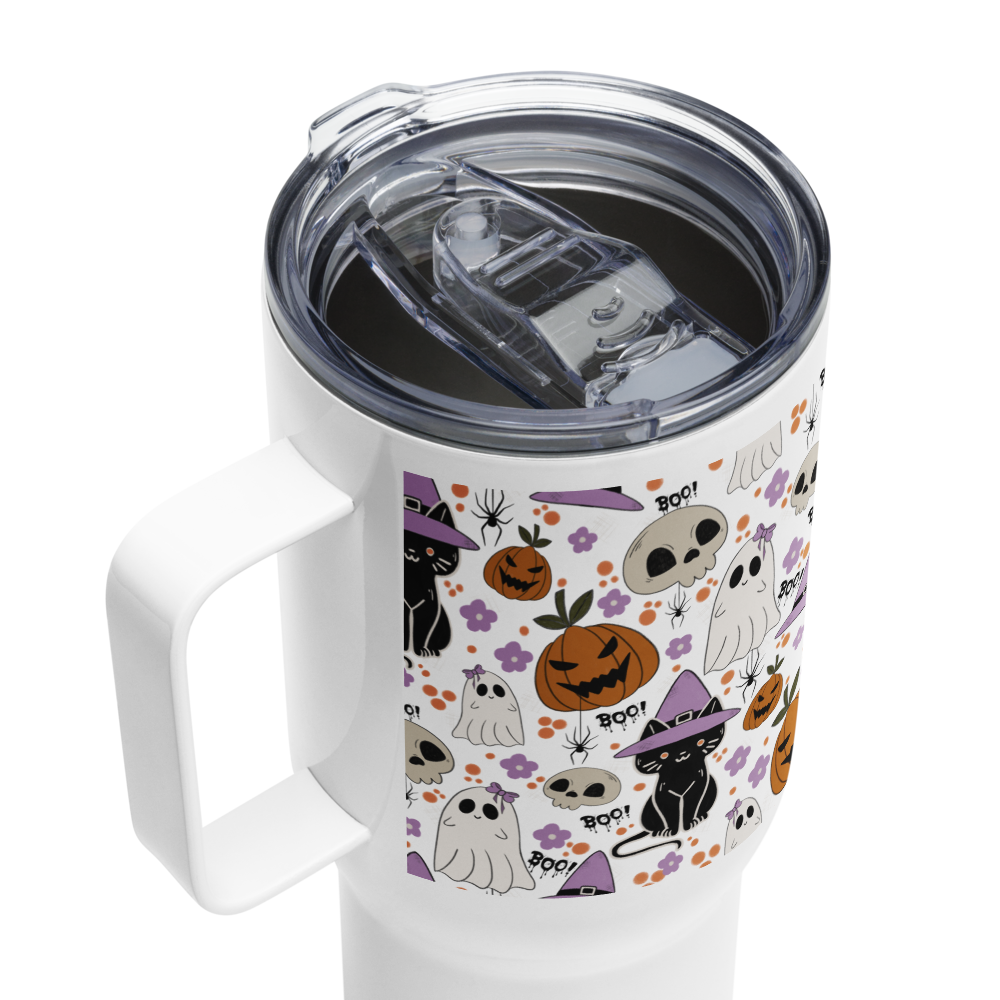 Halloween Vibe Travel mug with a handle