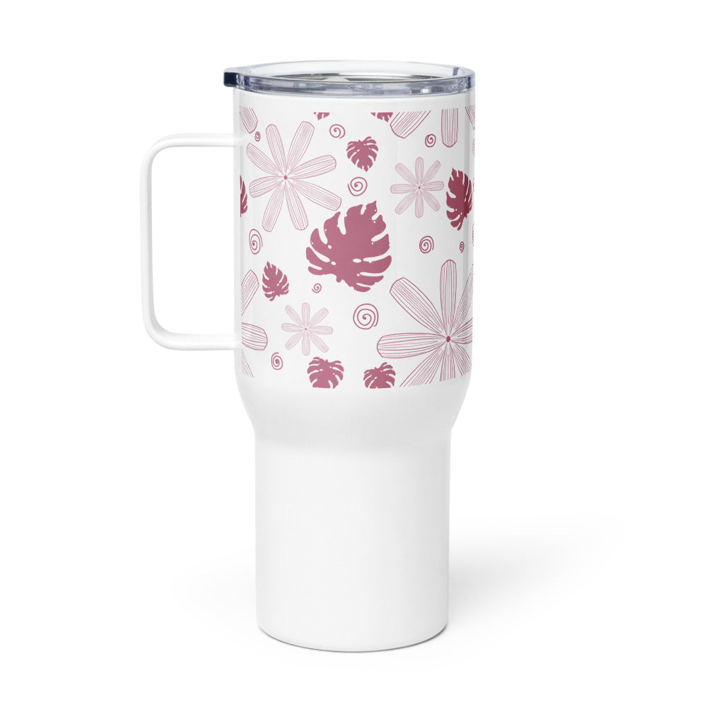 Bloom and Grow Travel mug with a handle