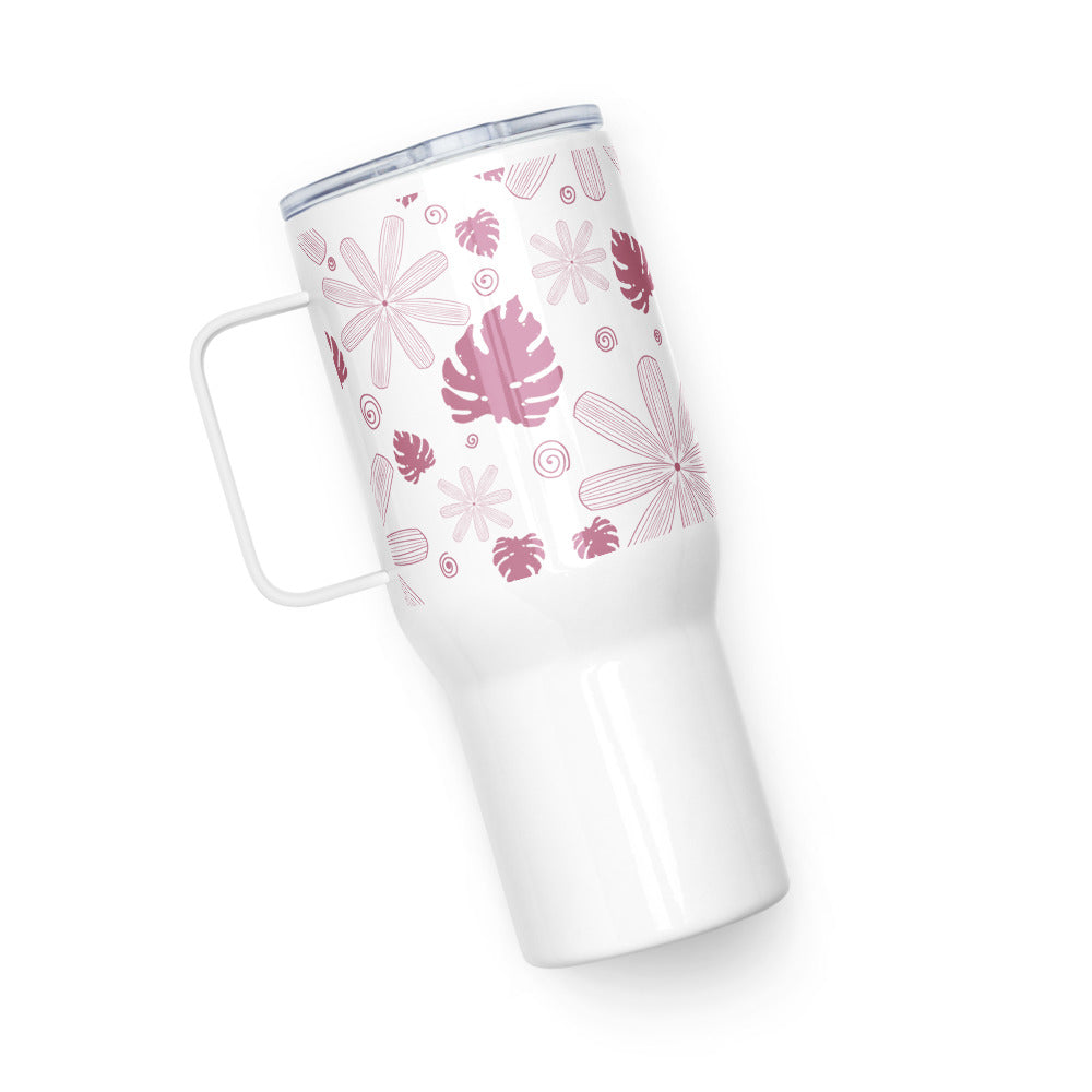 Bloom and Grow Travel mug with a handle