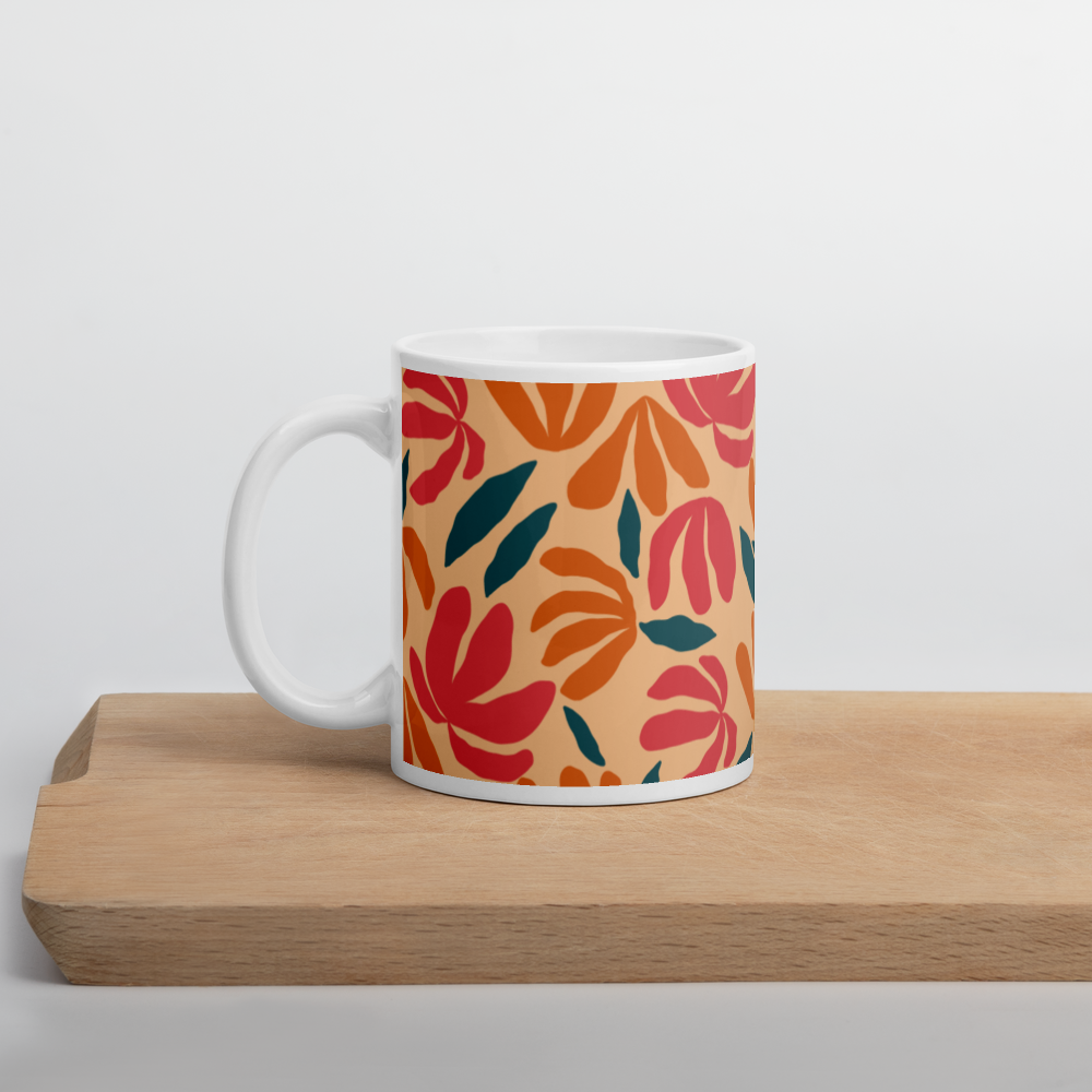 Tropical Radiance White glossy mug