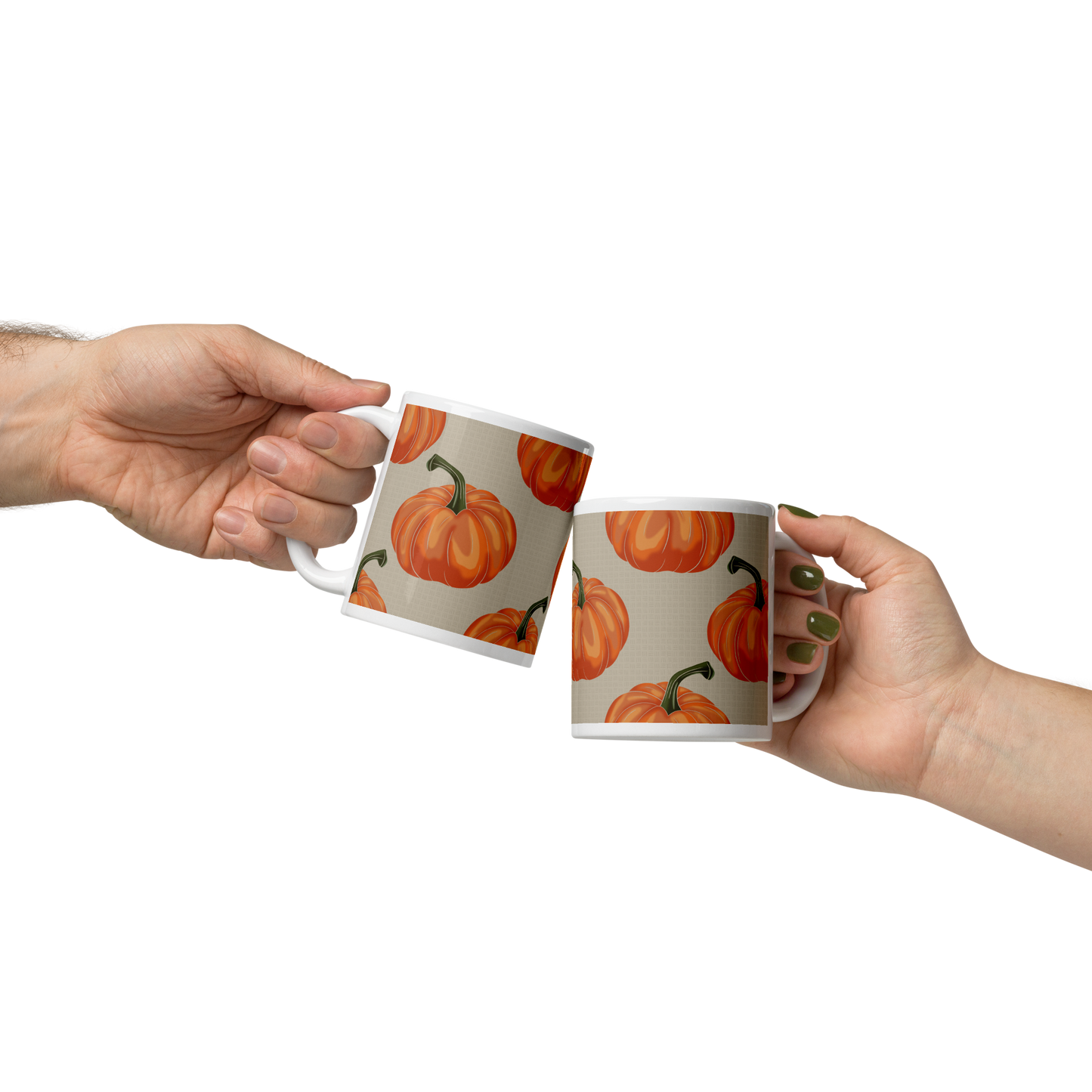 Halloween Pumpkins - White glossy mug