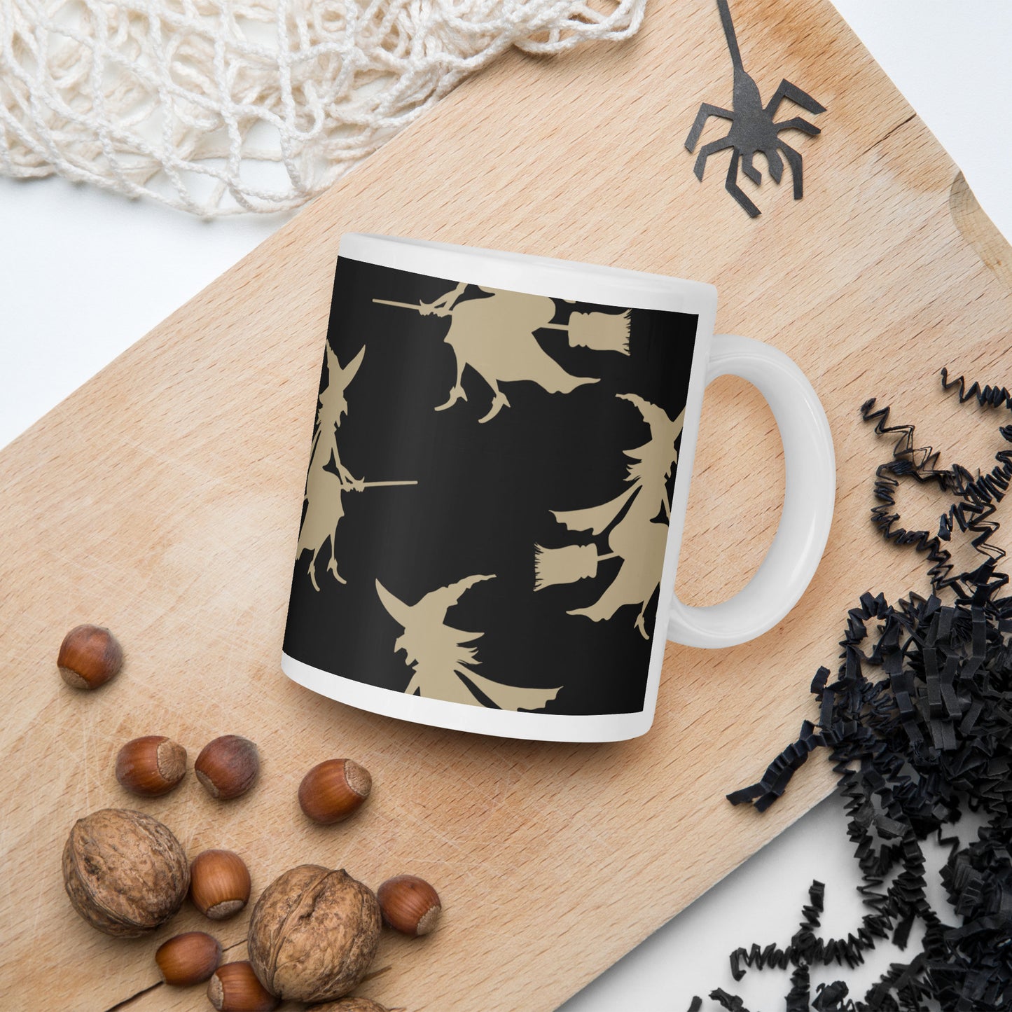 Halloween Witches - White glossy mug