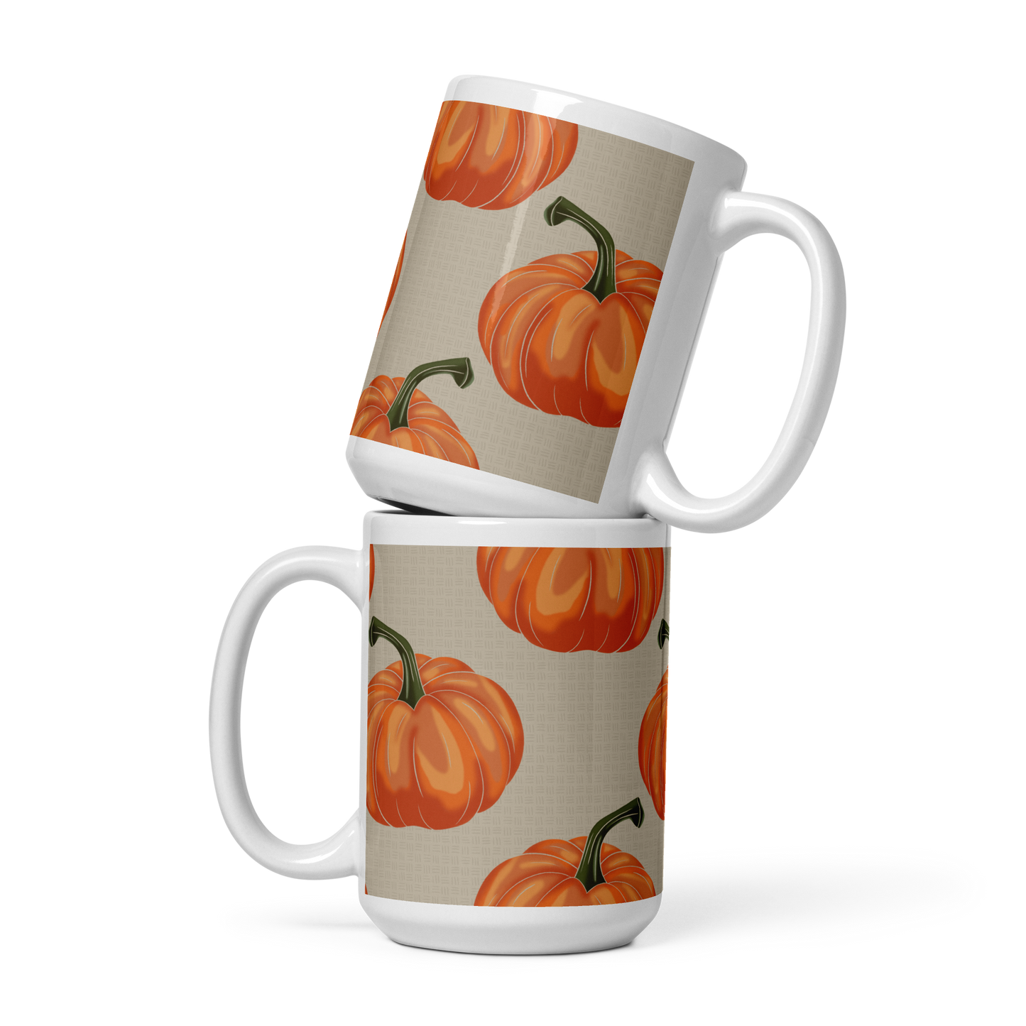 Halloween Pumpkins - White glossy mug