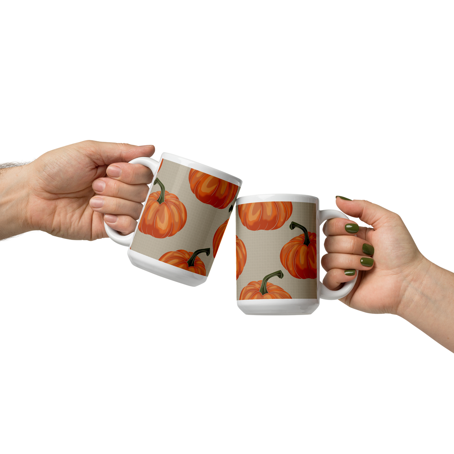 Halloween Pumpkins - White glossy mug