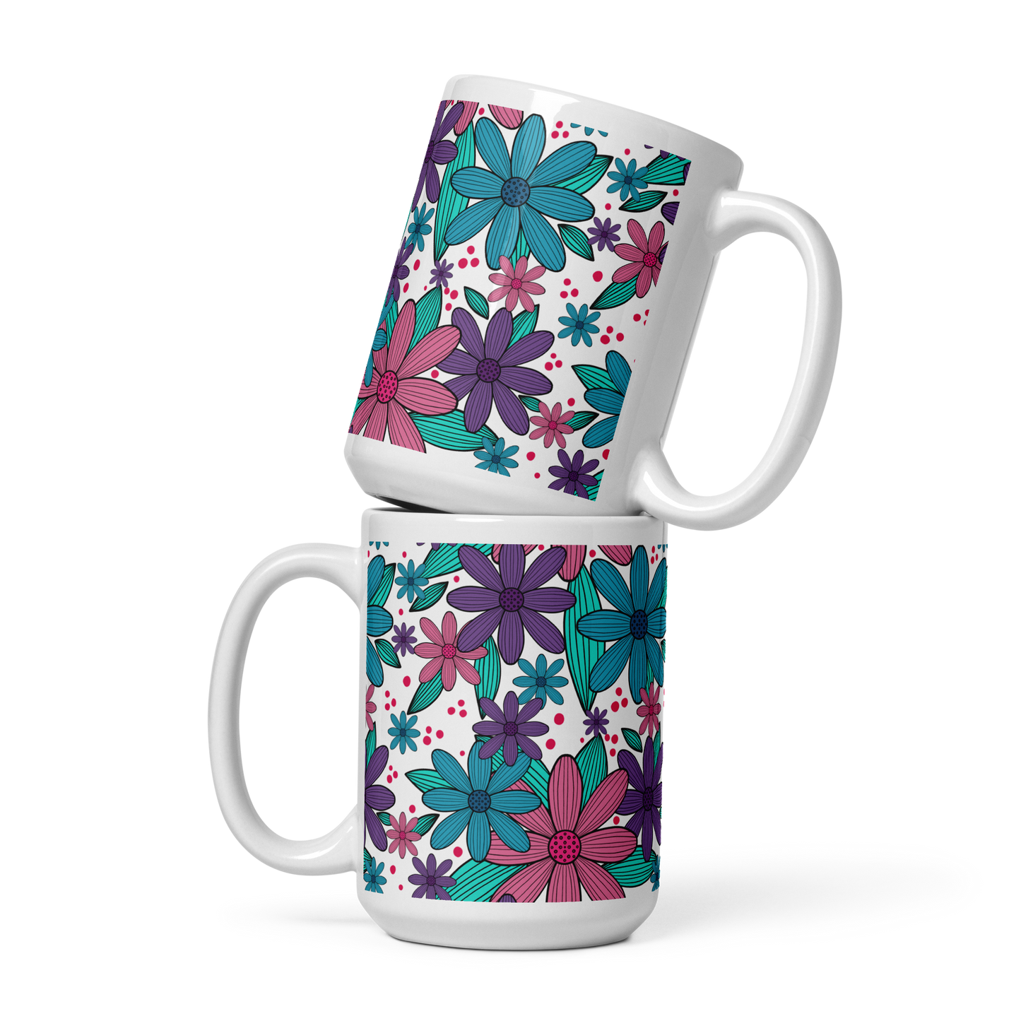 Botanical Arena White glossy mug