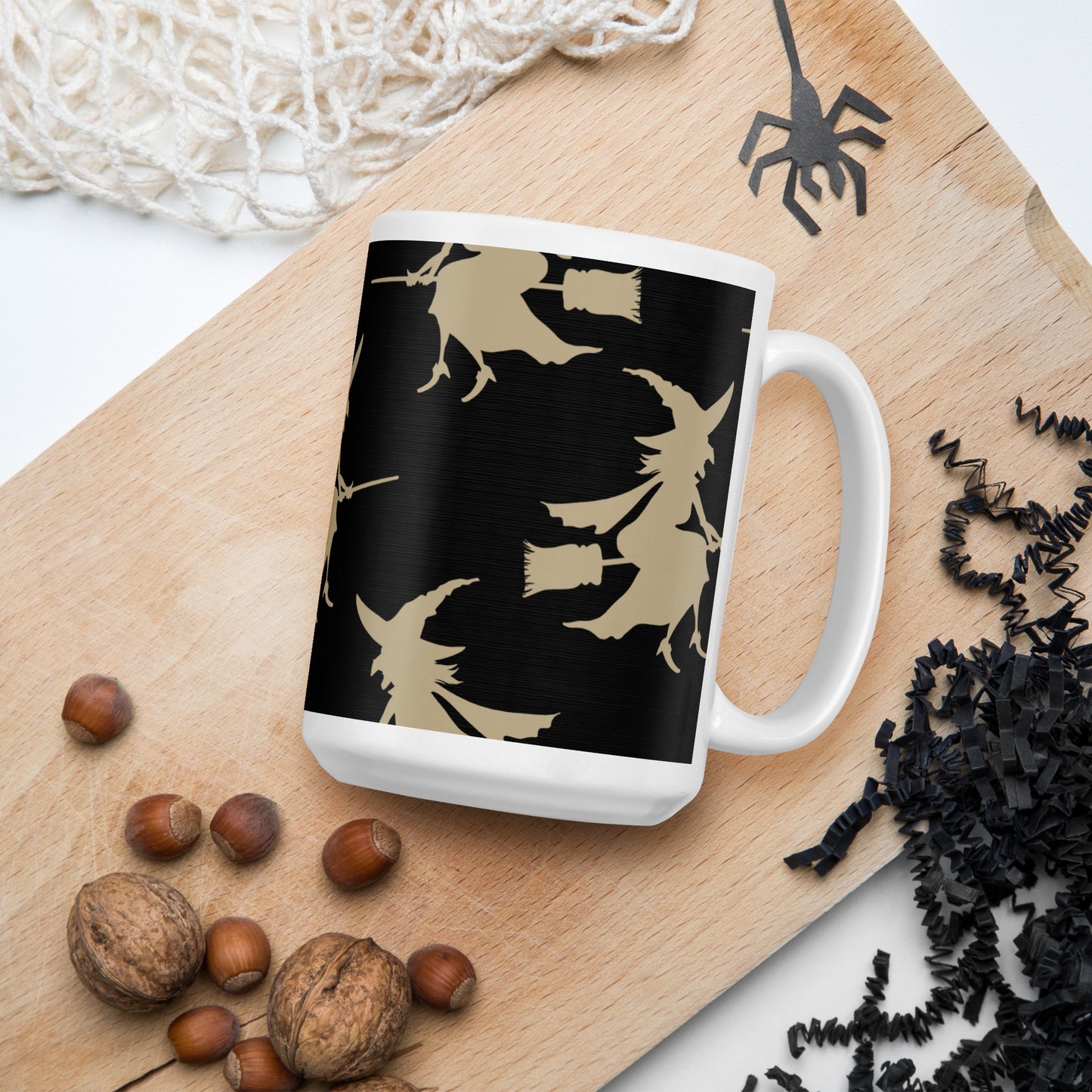 Halloween Witches - White glossy mug