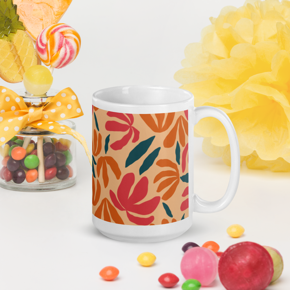 Tropical Radiance White glossy mug