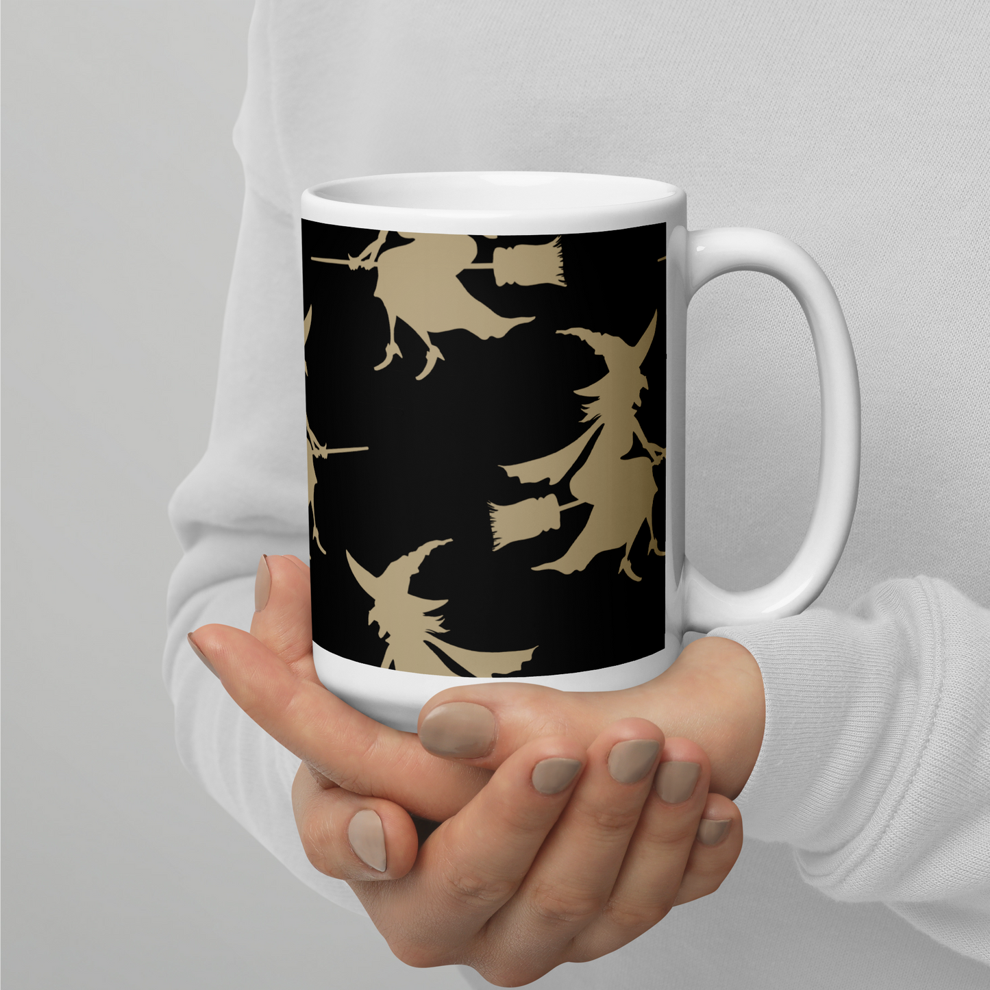 Halloween Witches - White glossy mug