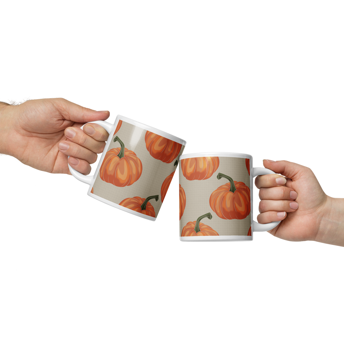 Halloween Pumpkins - White glossy mug