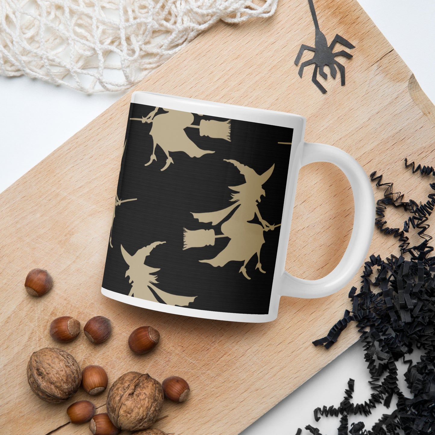 Halloween Witches - White glossy mug