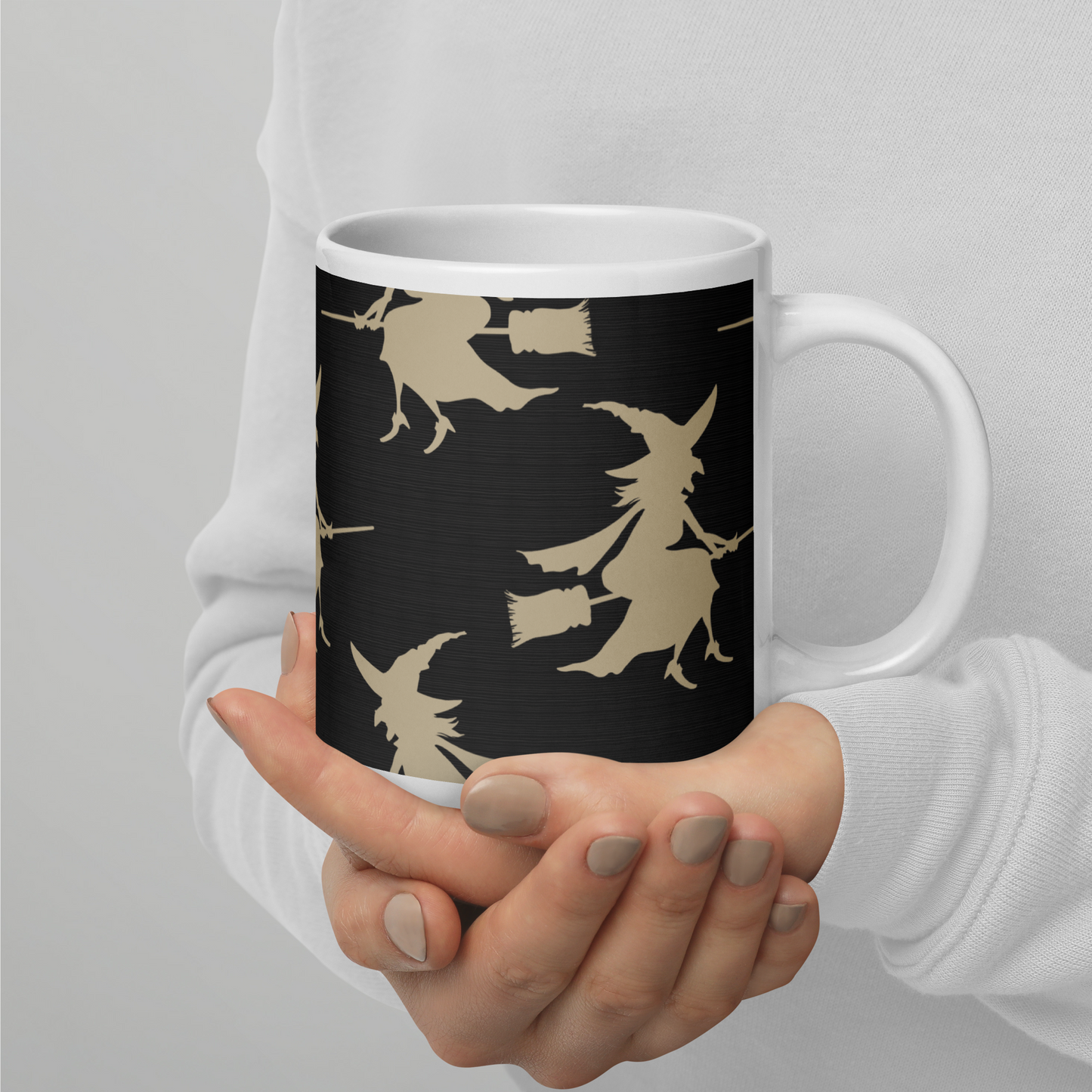 Halloween Witches - White glossy mug